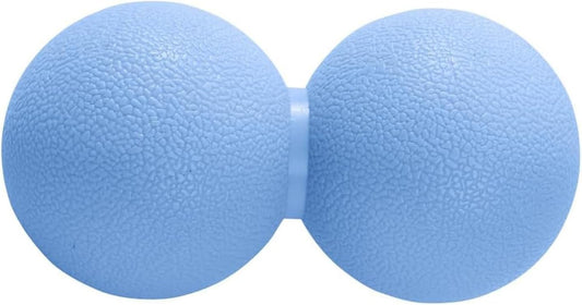 Double Lacrosse & Micro-Elastic Peanut Massage Ball - Myofascial Release Tool for Muscle, Back, Foot, and Physical Therapy, Mobility Roller for Acupressure and Relaxation (Pink)