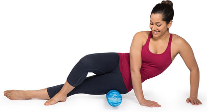 OPTP PRO-Roller Soft Density Foam Roller – Low Density Soft Foam Roller for Physical Therapy, Pilates, Yoga Foam Roll Exercises, and Muscle Recovery - Blue 18" x 6"