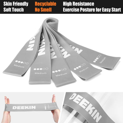 DEEKIN 20 Pcs Resistance Bands Bulk Loop Resistance Exercise Bands for Working Out Stretch Yoga Starter Set Elastic Exercise Fitness Band Equipment for Home Fitness, Gym, Yoga