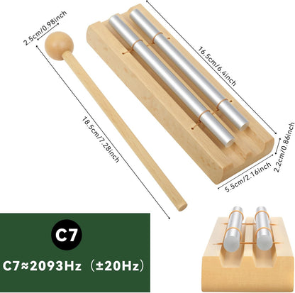 Eastrock Hand Chime Bell Meditation Wind Chimes & Classroom Chime for Mindfulness, Yoga, and Sound Healing Teacher Gifts for Women, Classroom Management Tool & Meditation Accessories（1 Tone）