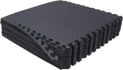 HTTMT- 8X(32 Sqft) Pink Gym Floor Mat 24x24 EVA Foam Interlocking Exercise Fitness Puzzle Floor Gym Yoga Mat Workout Pad [P/N: MTET-HOME012-8PC]