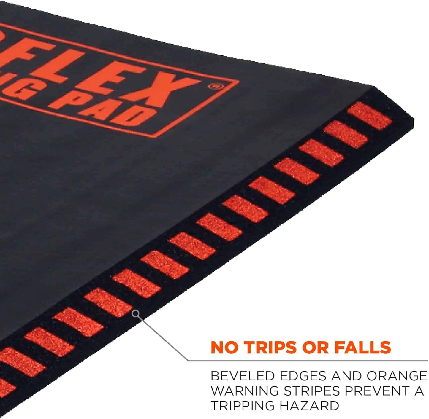 Ergodyne ProFlex 375 Kneeling Pad, Foam Knee Cushion, Water Resistant Kneeling Mat, 8" x 18" x 1,Orange, Compact