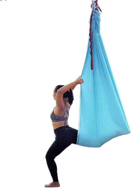 Deluxe Pilates & Yoga Flying Swing Aerial Hammock - Silk Fabric (5mx2.8m)