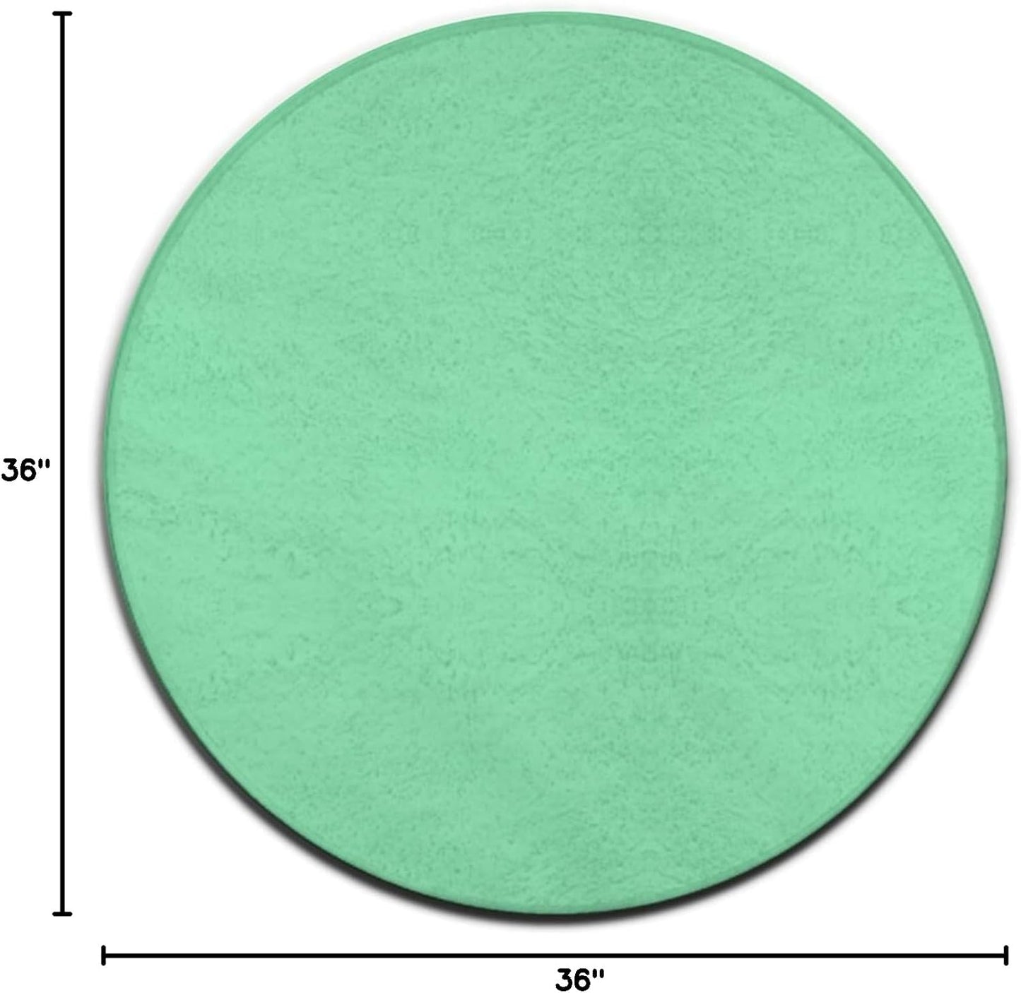 Machine Washable Modern Round Area Rug, Room Sofa Yoga Soft Round Carpet, Home Decor Non Slip Kitchen Office Circle Rug Grey, 24inch