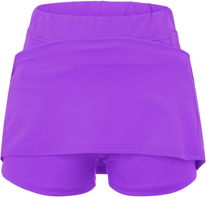 SHAOBGE Athletic Yoga Culottes for Women Solid Color Elastic Shorts Summer Lightweight High Waist Skinny Joggers Skirt 2024