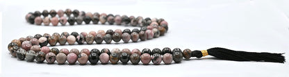 Amazing Gemstone 108 Beads Handmade Mala (Knotted, Rudraksha) - Colors A