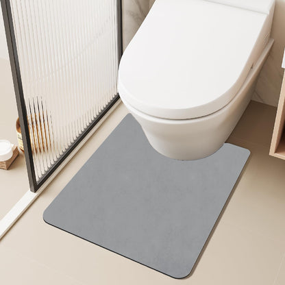 TYUU Bath Mat, Bathroom Rugs Non Slip Washable Thin Absorbent Quick Dry Bath Mat Fits Under Door Bathroom Floor Mat Perfect for Bath, Shower, or Sink 24"x36" Dark Grey