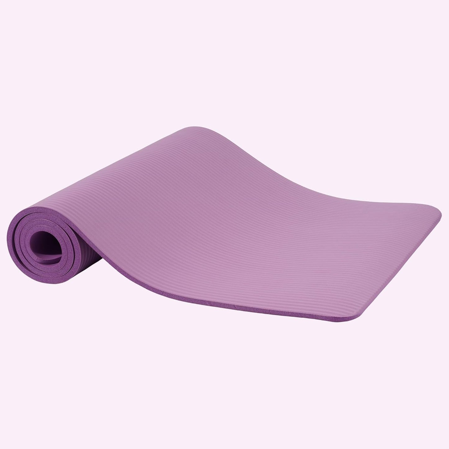 Fitvids Yoga Mat, 1/2-Inch Extra Thick High Density Exercise Mat, Anti-Tear Exercise Yoga Mat with Carrying Strap, Suitable for Various Yoga Exercises