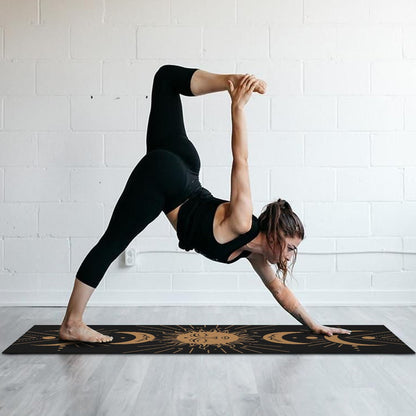 Hot Yoga Mat Towel with Corner Pockets Yoga Towels for Hot Yoga Non Slip with Travel Bag Sweat Absorbent Yoga Blankets Mat Cover for Workout Gym 70"x26" (Mountain-01, 70x26)