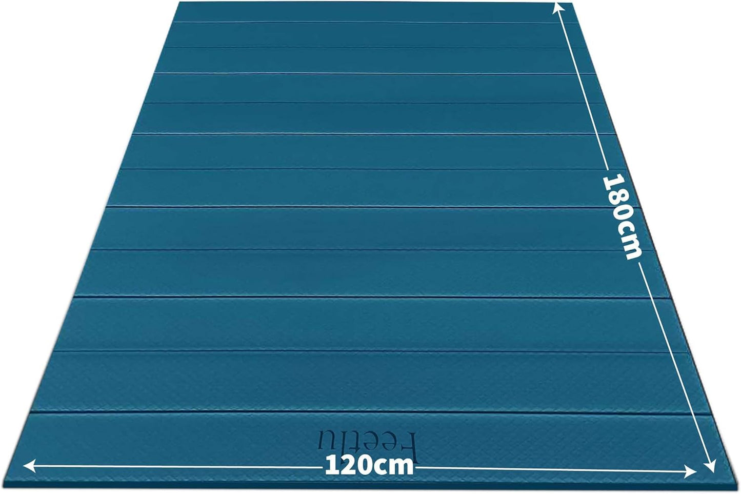 Foldable Large Yoga Mat: Extra 1/4 Inch Thick Workout Mat for Home Gym and Travel - Anti-Slip Folding Exercise Mat for Yoga, Pilates, and More