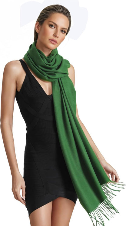 Pashmina Scarf and Shawl - Soft Women Pashminas Wrap for Wedding Evening Party dresses