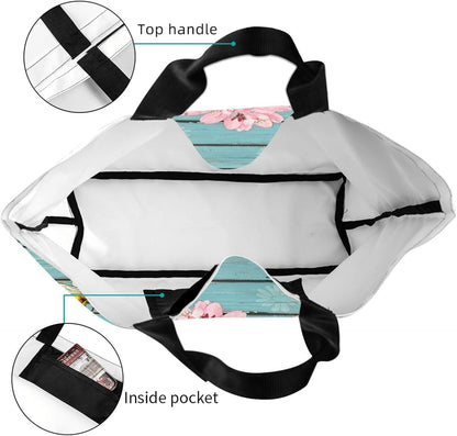Tote Shoulder Bag Large Durable Reusable Eco-friendly Handbag Lightweight Stylish for Daily Use-19.7x15.7x5.9 Inch - Colors B