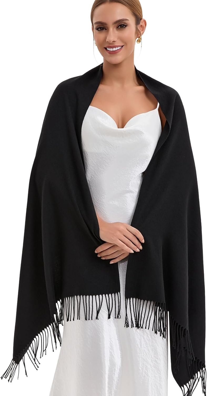 Pashmina Scarf and Shawl - Soft Women Pashminas Wrap for Wedding Evening Party dresses