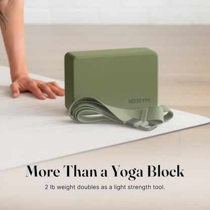 WeGym Yoga blocks with Anti-Slip, Comfortable Grip, Sturdy Sides for Secure Workouts at Home, for Yoga, and Pilate Training