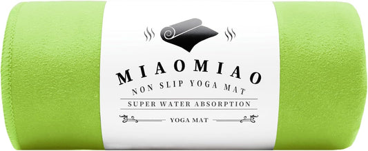 MIAOMIAO Non-Slip Hot Yoga Towel Set,Super Absorbent Microfiber in, 24.5" x 72" - Anti-Slip, Injury Free Design for Pilates, Yoga Mats, Exercise, and Fitness Gear