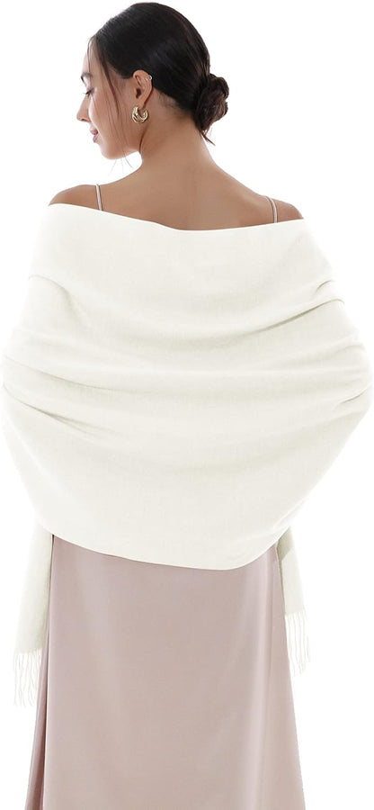RIIQIICHY Winter Scarfs for Women Pashmina Shawls Wraps for Evening Dresses Large Warm Soft Scarves