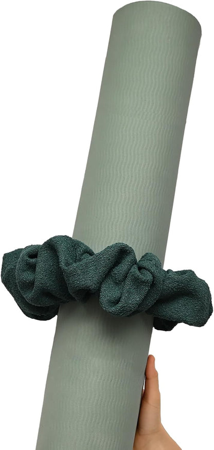 Yoga Mat Scrunchie - Holds Your Yoga Mat in Style - Durable & Elasticity Fabric - Fits All Standard Yoga Mats (mat not included)