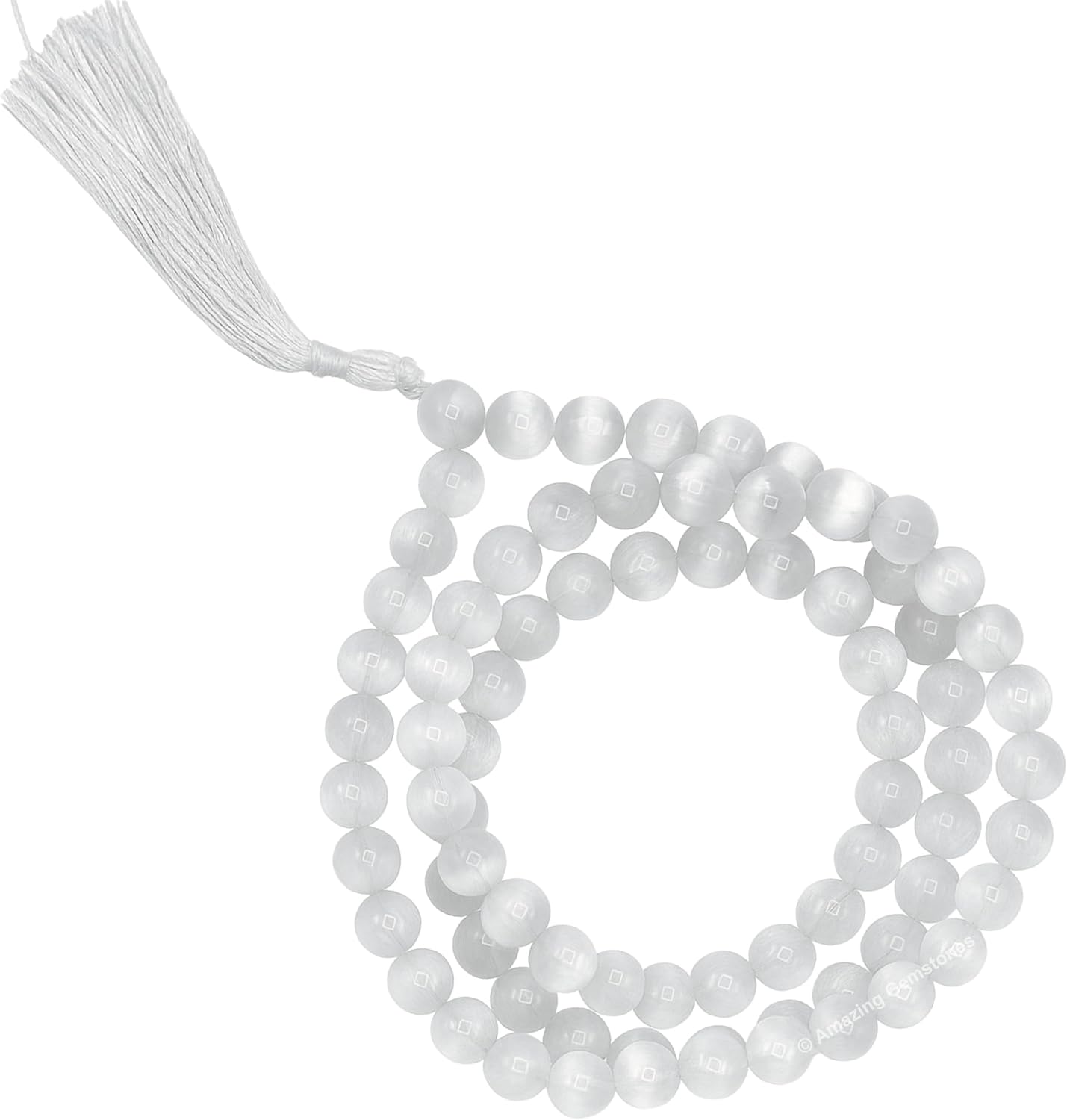 Amazing Gemstone 108 Beads Handmade Mala (Knotted, Rudraksha) - Colors B