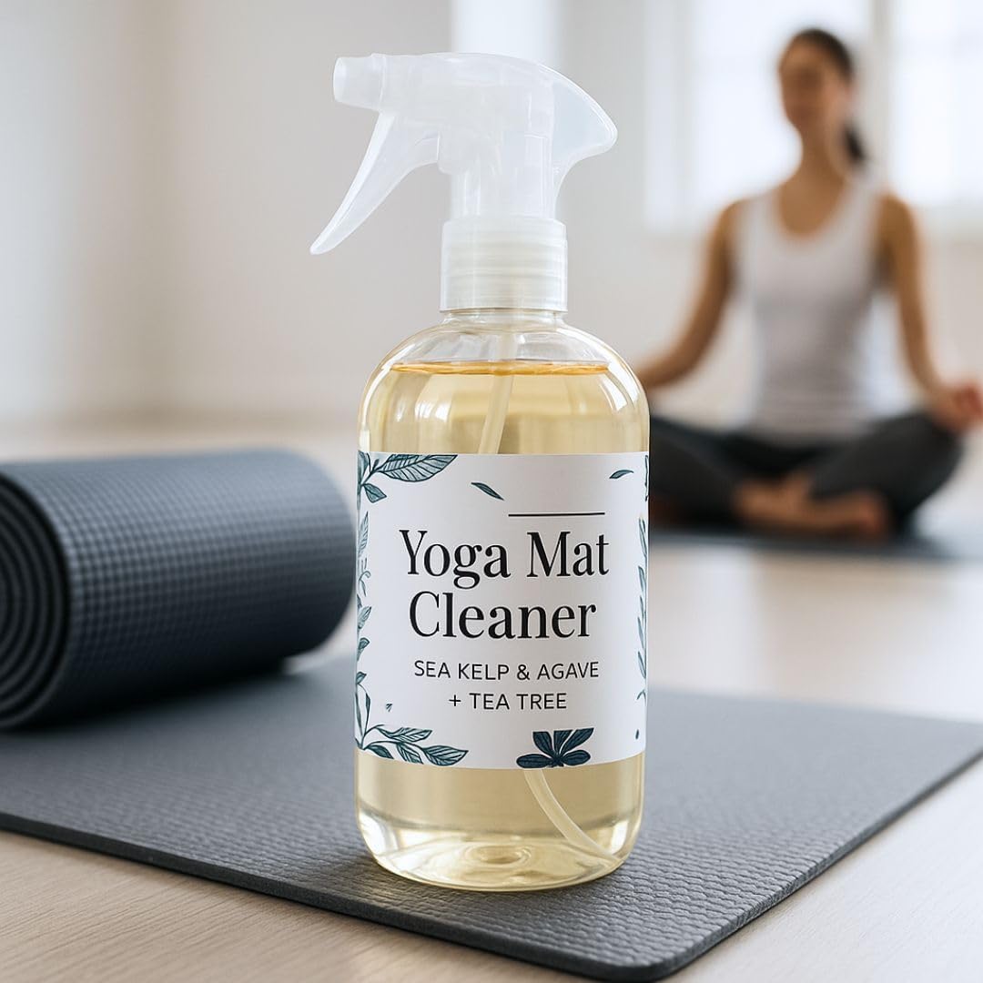 Nature Skin Shop Harmony Lemongrass + Lavender Upward Dog Yoga Mat Cleaner Spray - 8.5 Ounces - for Post-Workout Freshness - Non-Toxic & Non-Slip Formula for All Mats