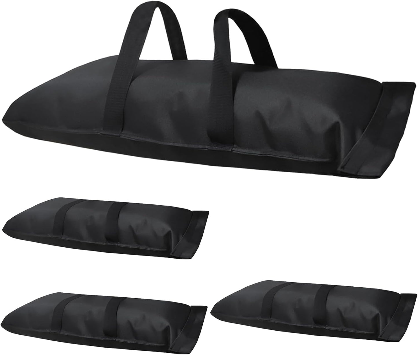 D&ONEHOS Umbrella Base Weight Fillable Sandbags, Sandbags for Weight(60LBS), Sandbag Weights for Patio Umbrella for Outdoor Garden，Set of 2，Black(Without Sand)