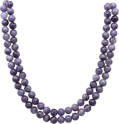 Amazing Gemstone 108 Beads Handmade Mala (Knotted, Rudraksha) - Colors B