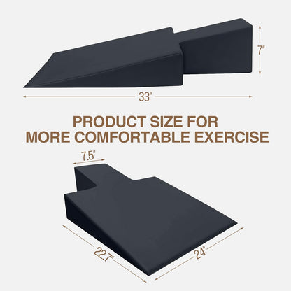 LeisureKing Large Upholstered Pilates Wedge for Pilates Reformer, Exercise Equipment for Pilates Reformer Machine, Workout Pad for Floor Exercises, Ideal for Home Pilates and Studio Use