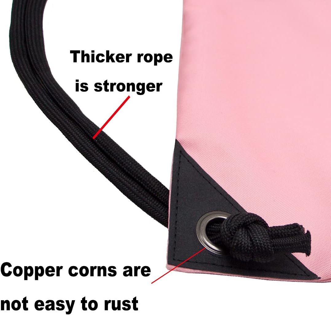 HOLYLUCK Drawstring Backpack Bag Sport Gym Sackpack - Colors B