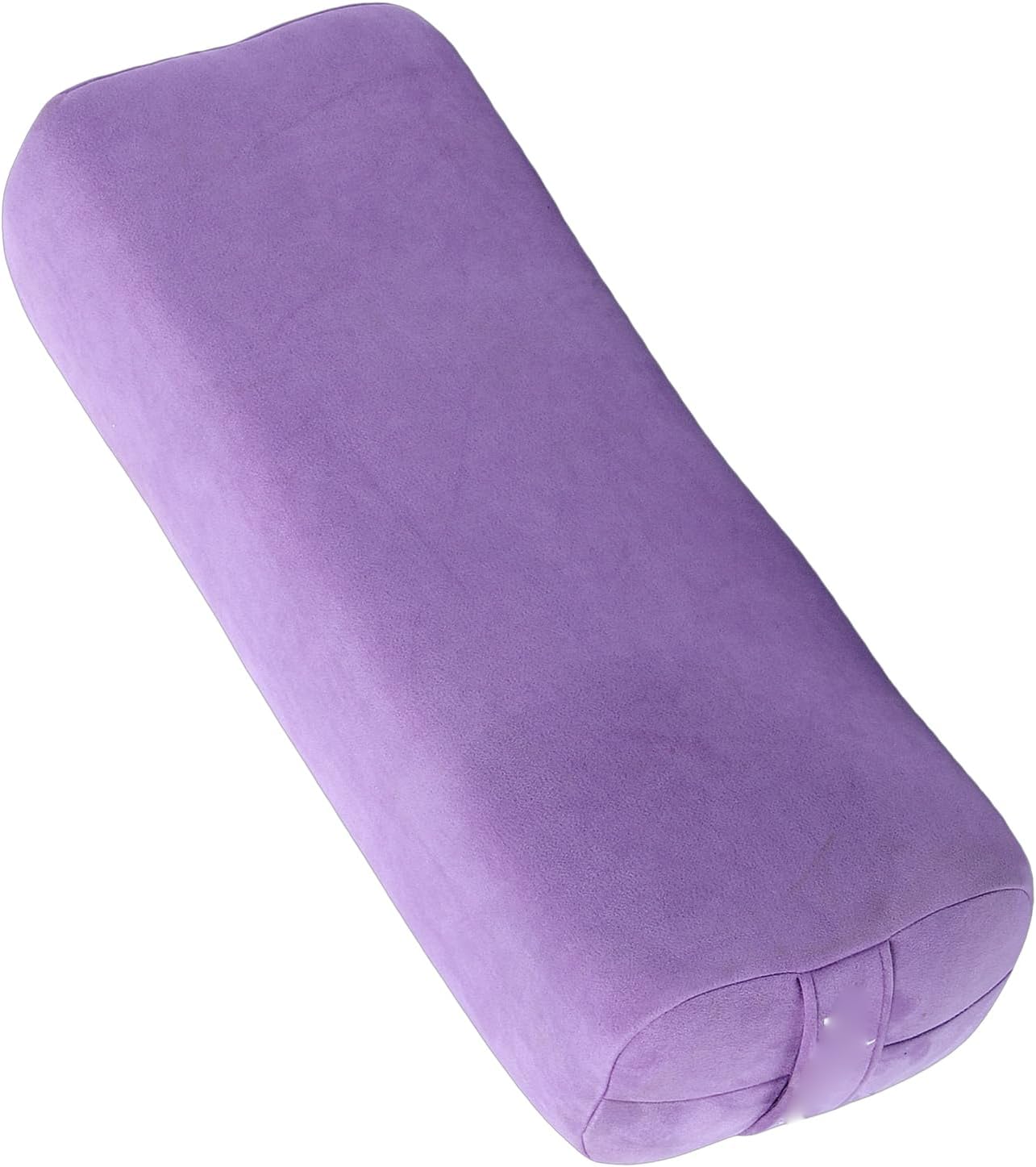 Asixxsix Meditation Cushion, Triple Layer Sponge Core Yoga Bolster Pillow, Restorative Yoga Pillow with Suede Cover Easy Carry Handle Machine Washable for Home Studio Relaxation (Purple)