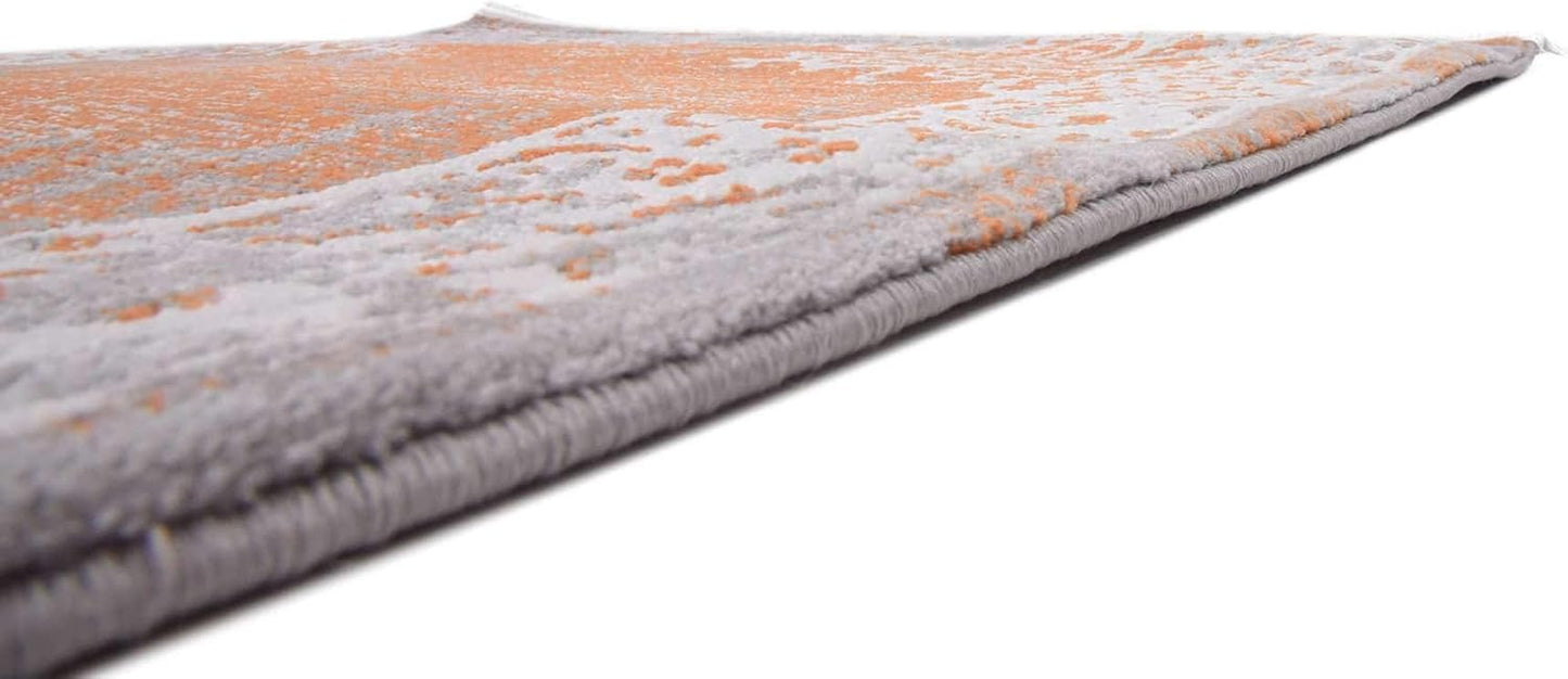 Unique Loom New Classical Collection Area Rug - Olwen (4'Round, Purple/ Gray)
