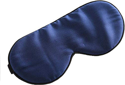 Sleep Mask, Silk Eye Mask for Sleeping with Adjustable Strap, Satin Blackout Sleeping Eye Mask for Men&Women, Comfortable Blindfold Eyeshade for Night Sleep(Black)