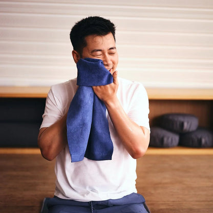 Manduka eQua Hot Yoga Mat Towel - 71" | Rapid Moisture Activated Grip | Ultra Soft Microfiber | Quick Dry | Lightweight, Travel Friendly Mat Layer | 71 x 24 inches | Thunder