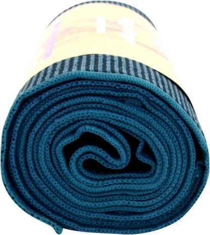 Hugger Mugger Yoga Towel - Midnight - Soft, Absorbent, Fast Drying, Non-Slip Backing, use by iteself or Over a Yoga mat, hot Yoga, Helps with Slippery Hands and feet