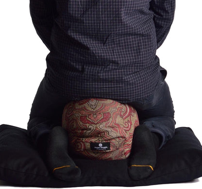 Hugger Mugger Zabuton Meditation Pillow and Harness (Olive)