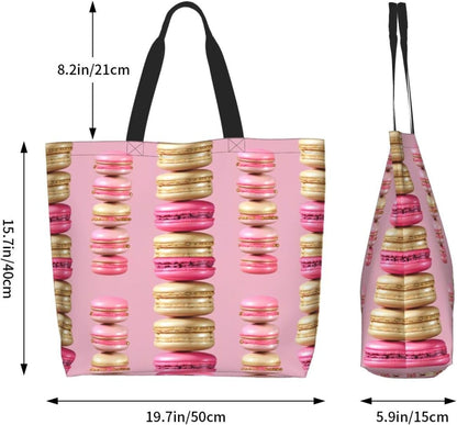 Tote Shoulder Bag Large Durable Reusable Eco-friendly Handbag Lightweight Stylish for Daily Use-19.7x15.7x5.9 Inch - Colors A