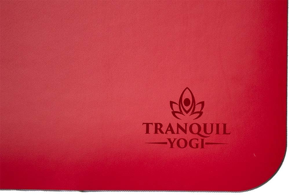 Natural Yoga and Exercise Mat - Excellent Grip and Joint Protection, Includes Carry Strap.