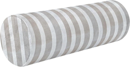 Yoga Bolster Pillow Round Neck Roll Pillow Bed Round Pillow for Baby Cylinder Decorative Pillow Bolster Pillow Covers with Zipper Gold Stripe