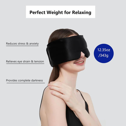 Alaska Bear Sleep Mask Silk Eye Cover with Shaped Padding for Pressure-Free Sleeping, Foam Insert, Upgrade Contour Over Conventional Flat Satin Eye Masks, Machine Washable