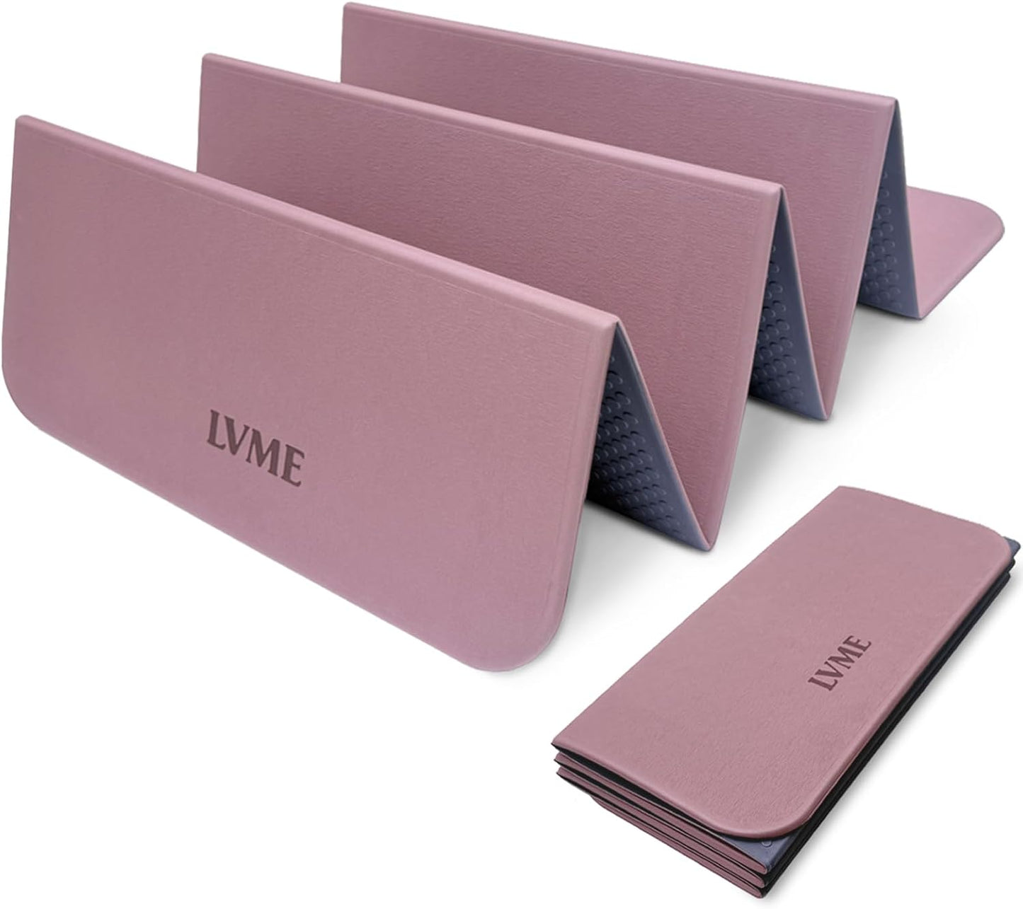 Foldable Yoga Mat 0.32 inches Thick(8mm), SGS Certified POE Material, Non Slip, 71 x 24 inches, Foldable for Travel, Pilates, Camping, Environmental Sports Mat, Odorless