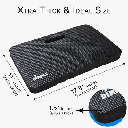 Dimple Thick Kneeling Pad | Garden Pad for Gardening | Kneeling Pad for Work | Garden & Bathtub Kneeler for Baby Bath | Kneeling Mat for Exercise & Yoga (XL) 17.8 x 11, Thickest 1-½"(2 Pack, Blue)