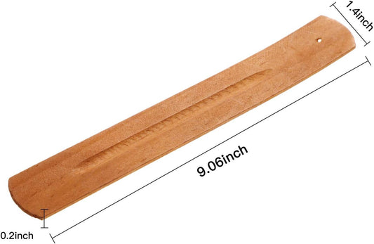 5 Pieces Incense Sticks Holder Incense Burner Ash Catcher, 9.06 Inches Long (Yellow Brown)