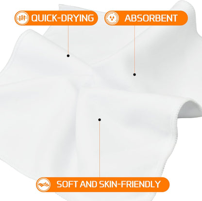 12 Pack Sweat Absorbing Handkerchiefs,Microfiber Sweat Rags Towels for Men & Women,Small Sweat Cloth for Hand,Hankies