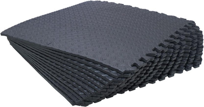 HTTMT- 8X(32 Sqft) Pink Gym Floor Mat 24x24 EVA Foam Interlocking Exercise Fitness Puzzle Floor Gym Yoga Mat Workout Pad [P/N: MTET-HOME012-8PC]