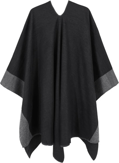 Moss Rose Women's Shawl Wrap Poncho Ruana Cape Open Front Cardigan Shawls for Spring Fall Winter