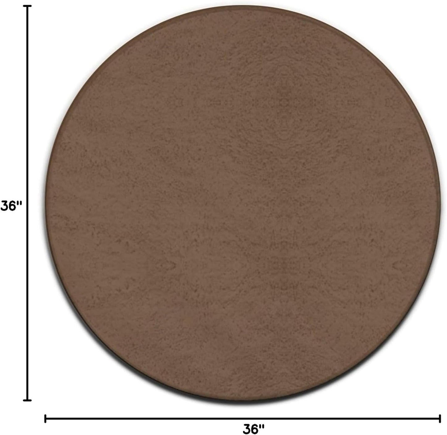 Women's Large Home Decor Mat, Soft Round Yoga Carpet, Non Slip Machine Washable Home Office Circle Rug Purple
