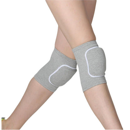 Men Women Protective Knee Pads, Anti-Slip Padded Sponge Knee Brace Knee Support for Football Volleyball Dance Skating Basketball Sports (Medium,Nude)