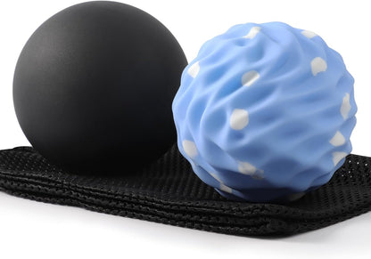 JIEJUNJI Massage Balls Set for Deep Tissue Muscle Relief, Trigger Point & Myofascial Release, Full Body Use for Back, Neck, Shoulder, Foot & Hip (Peanut Ball Set)