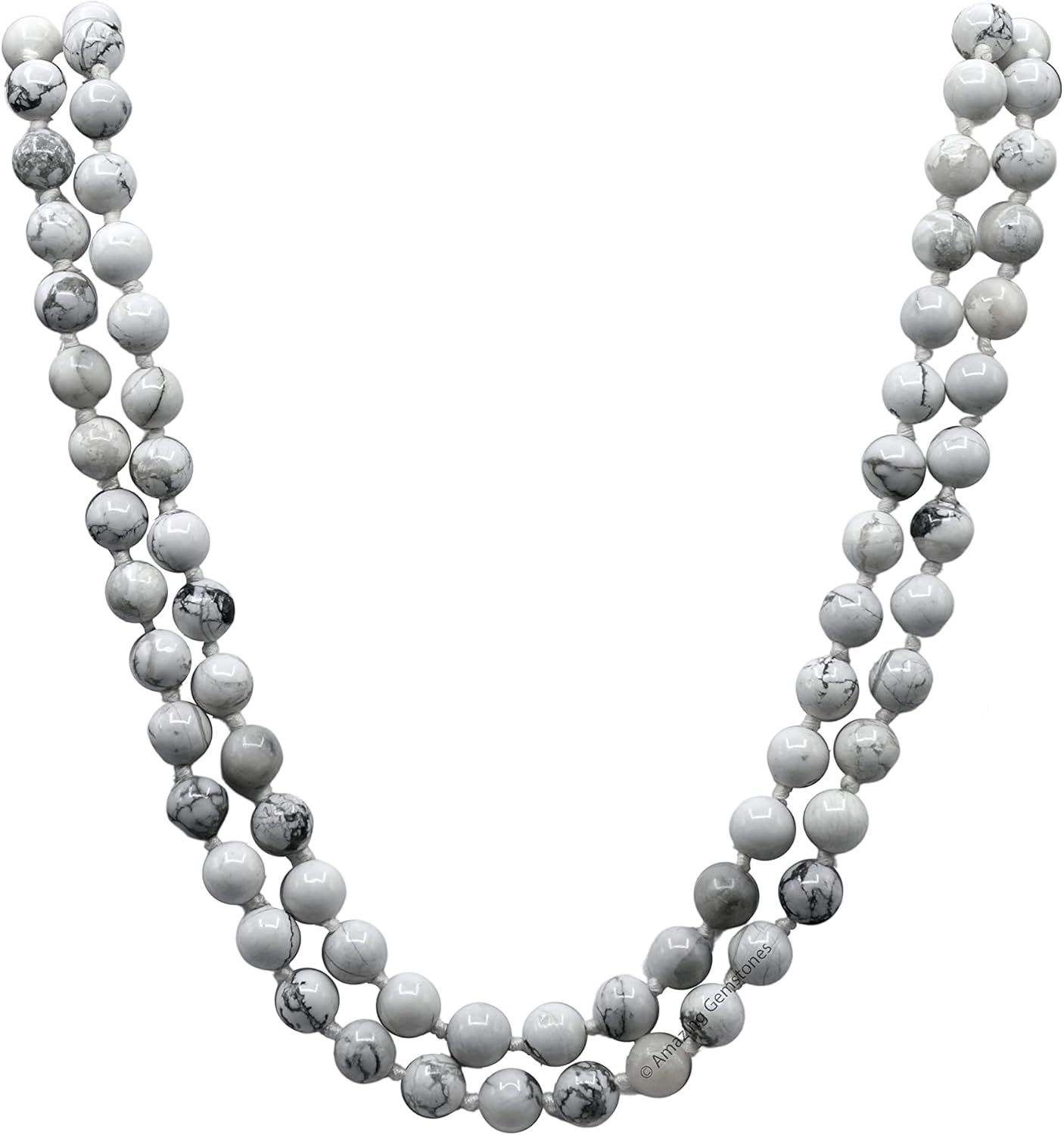 Amazing Gemstone 108 Beads Handmade Mala (Knotted, Rudraksha) - Colors B