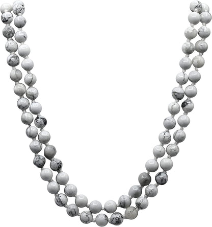 Amazing Gemstone 108 Beads Handmade Mala (Knotted, Rudraksha) - Colors B