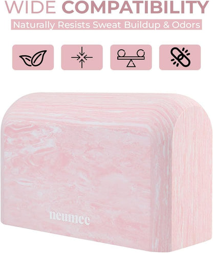 Yoga Block, 1 piece Lightweight, Arc Shape for Stable Grip, Ink Painting Design, Portable and Durable Yoga Brick for Enhanced Comfort and Support