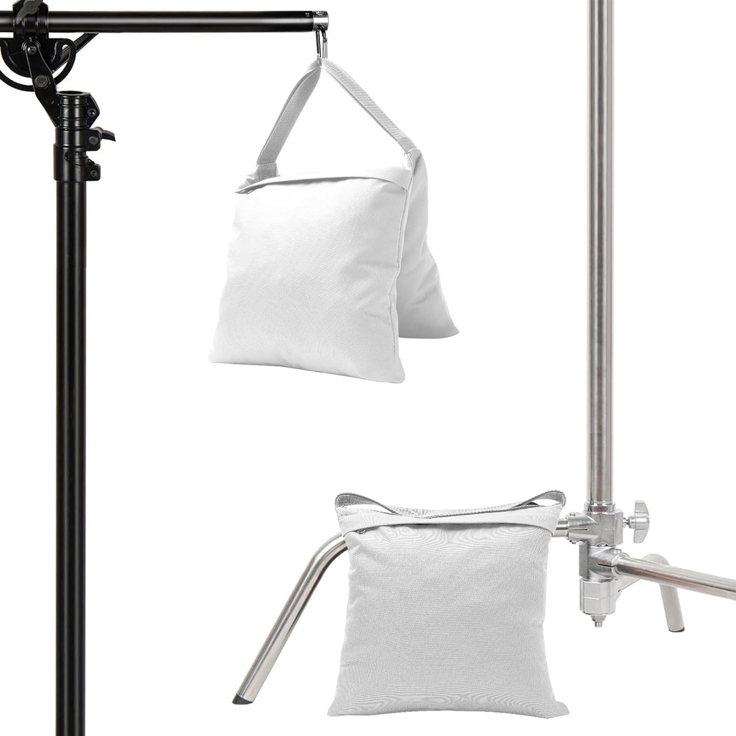Aimosen 4 Packs Sandbags Weight Bags for Light Stand Photography Video Equipment, Heavy Duty Saddlebag for Backdrop Stand, Photo Tripod, Canopy, Pop up Tent, Umbrella Base, Fishing Chair, Picnic Table
